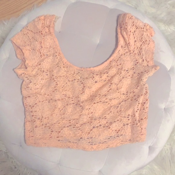 Peach Crop Top - Picture 1 of 3